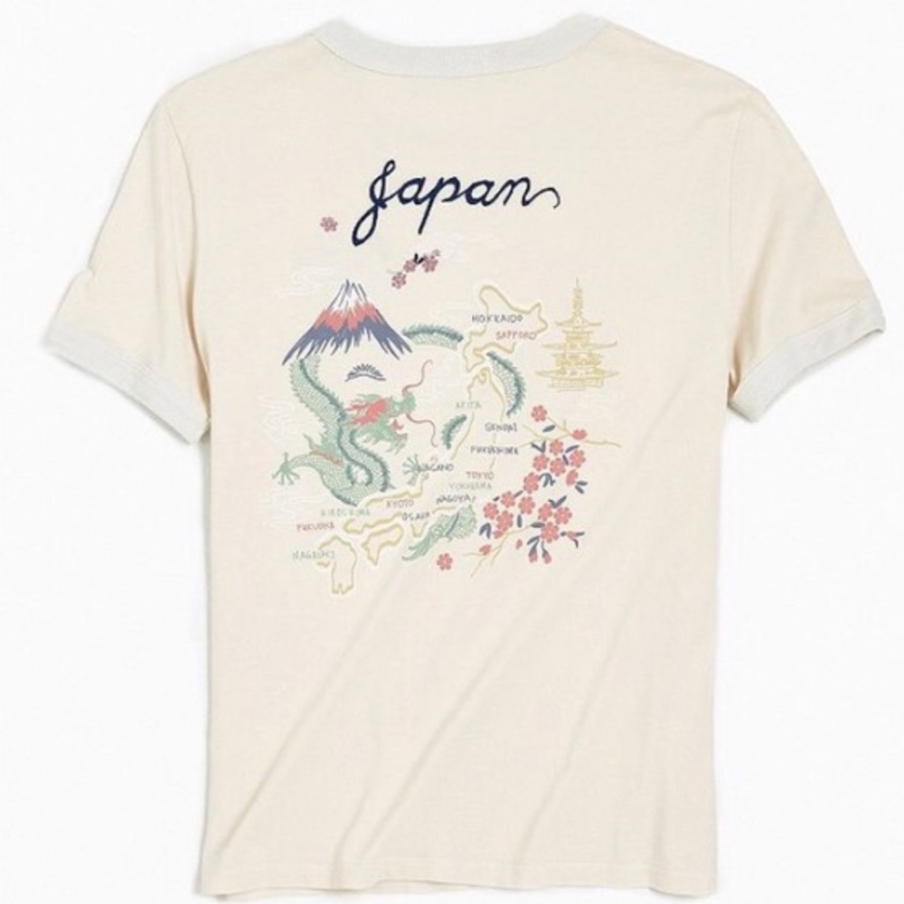 Urban Outfitters Japan embroidered shirt